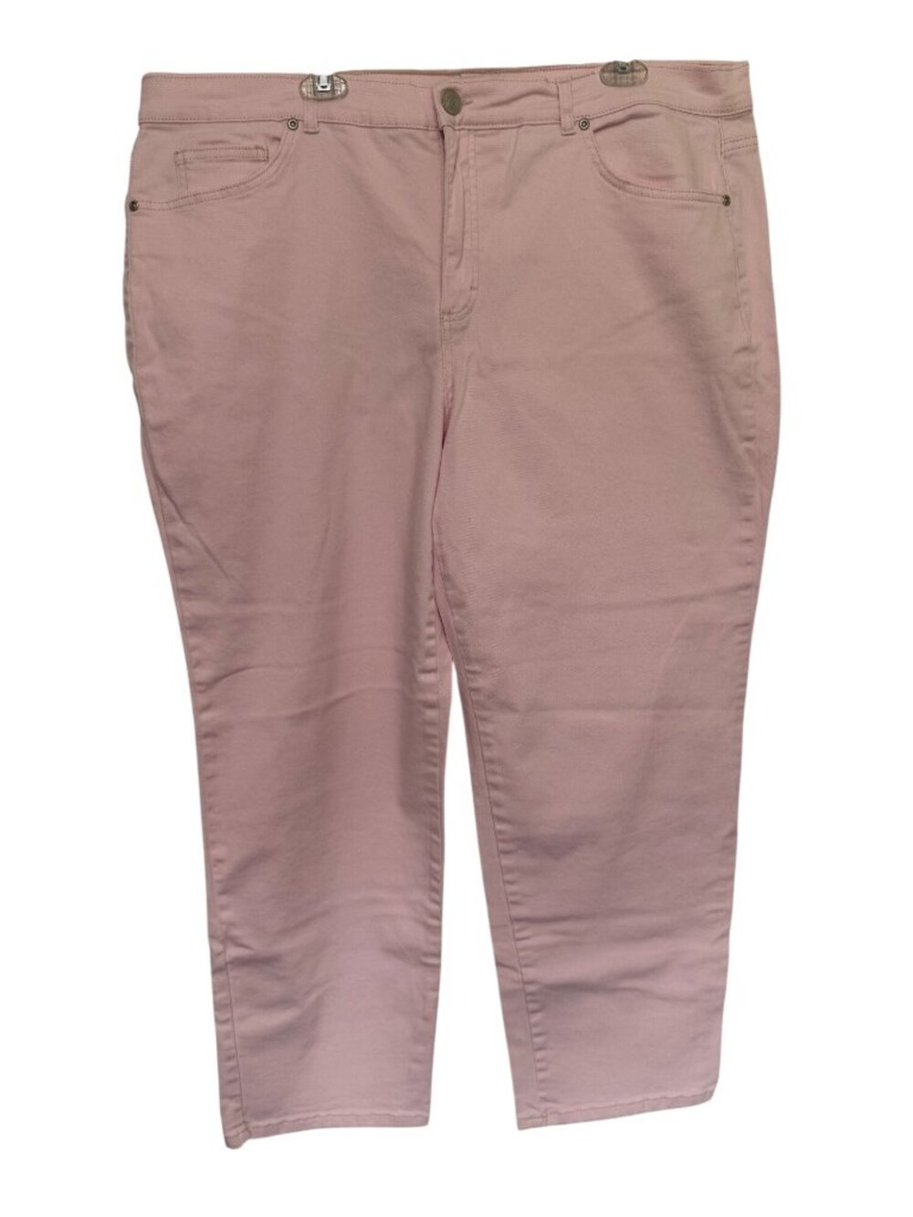 Basic Editions Denim Jeans Pink Straight Leg Womans 22W